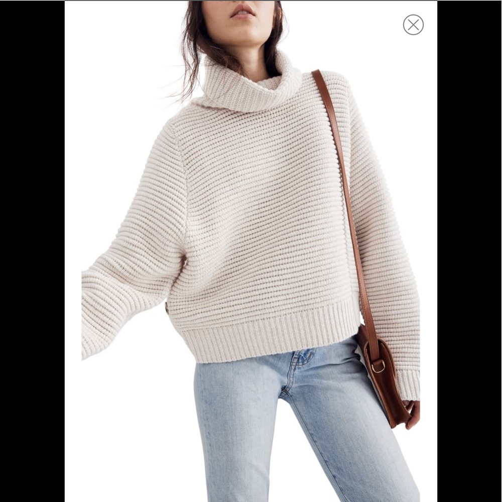 NWT! Madewell Side Button Turtleneck